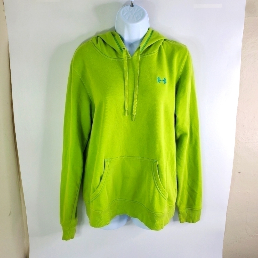 Under Armour Cold Gear Hoodie Sweatshirt Green Women's Medium